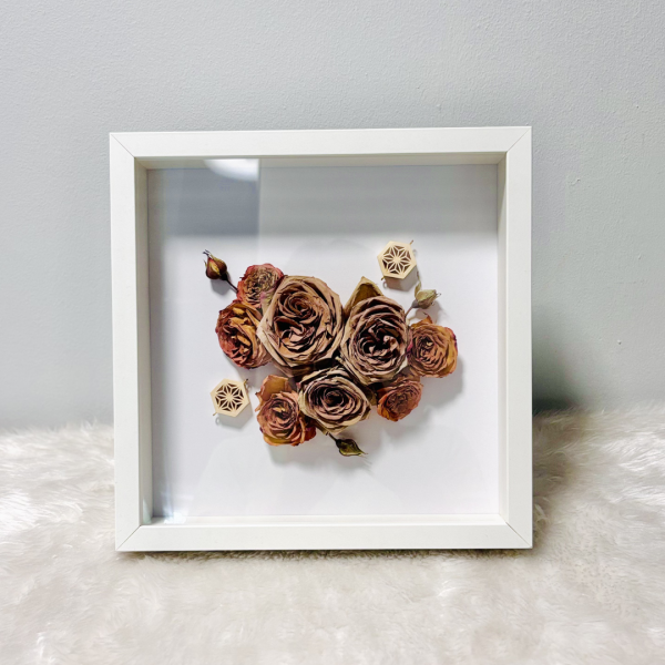 Heirloom Flower Preservation in Shadow Box